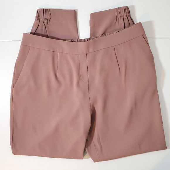 R Label The Reset Modern Crepe Jogger Pants - Soft Clay Mauve - Large - Picture 8 of 13